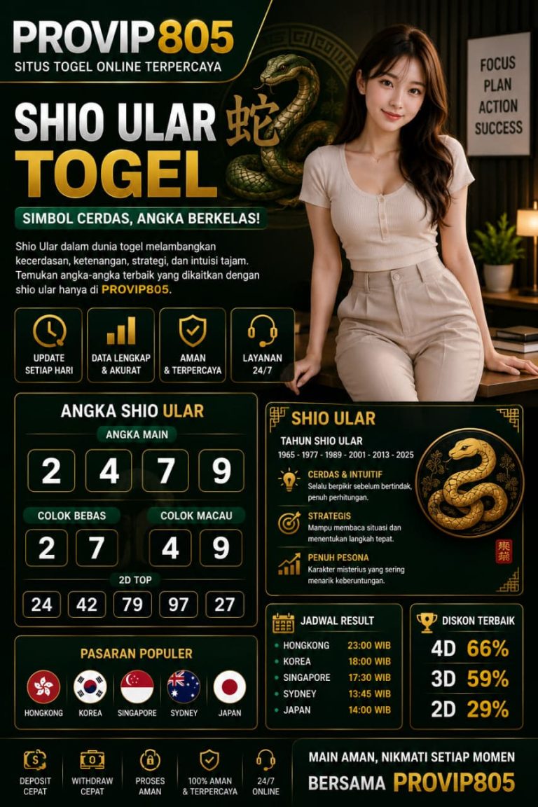Shio Ular Togel PROVIP805 Simbol Angka Populer