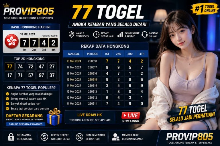 77 Togel Jadi Topik Angka Populer PROVIP805