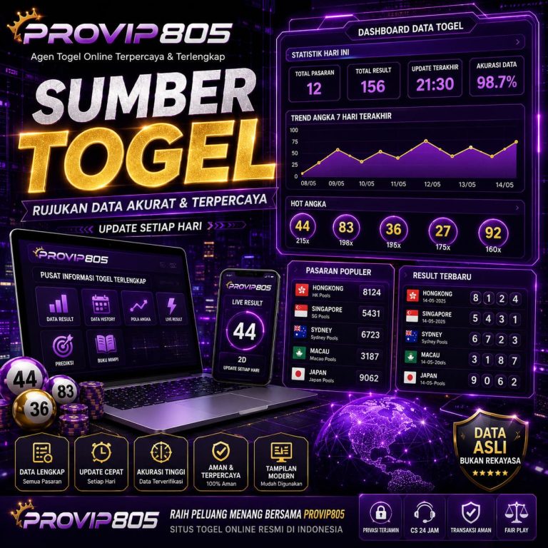 Sumber Togel Jadi Rujukan Data Digital PROVIP805